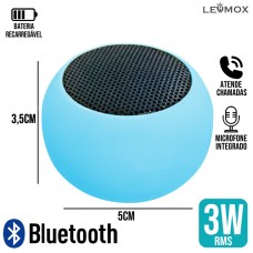 Mini Caixa de Som Bluetooth LES-888 Lehmox - Azul